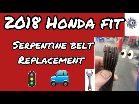 2018 Honda fit serpentine belt replacement ￼