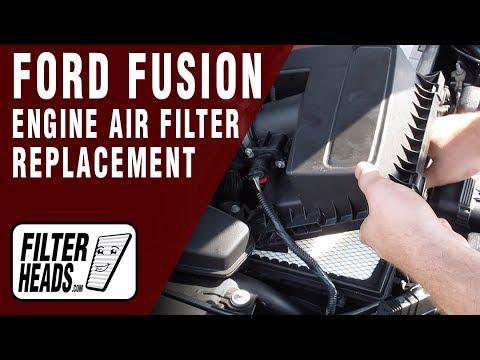 How to Replace Engine Air Filter 2015 Ford Fusion L4 2.5L | TA36272, AF9912