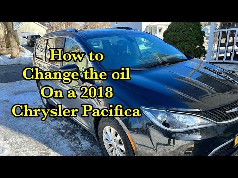 How to change the oil on a 2018 Chrysler Pacifica .