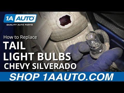 How to Replace Tail Light Bulbs 14-19 Chevy Silverado