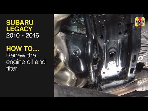 How to Change Engine Oil & Replace the Oil Filter on a 2013-2024 Subaru Legacy (Engine: Flat 4 2.5L)