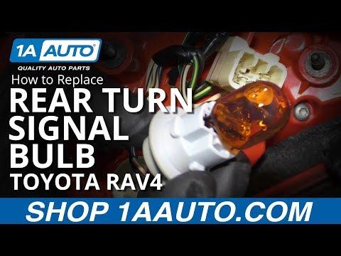 How to Replace Rear Turn Signal Bulb 05-16 Toyota RAV4