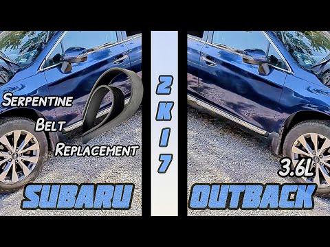 How to Replace the Serpentine Belt on a 2015-2019 Subaru Outback (Engine: Flat 4 2.5L)