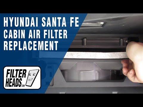 How to Replace Cabin Air Filter 2016 Hyundai Santa Fe | AQ1144
