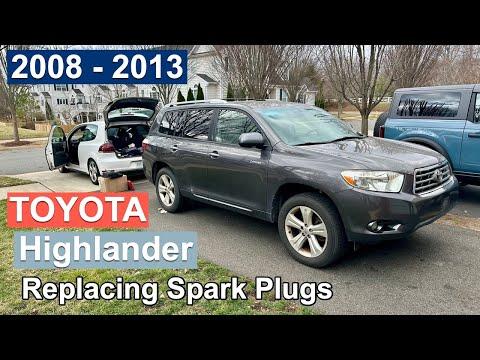 DIY 2008 2009 2010 2011 2012 2013 Toyota Highlander Replacing Spark Plugs &amp; Coils