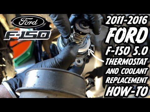 Ford F-150 5.0 Coyote Thermostat &amp; Coolant Exchange How-To