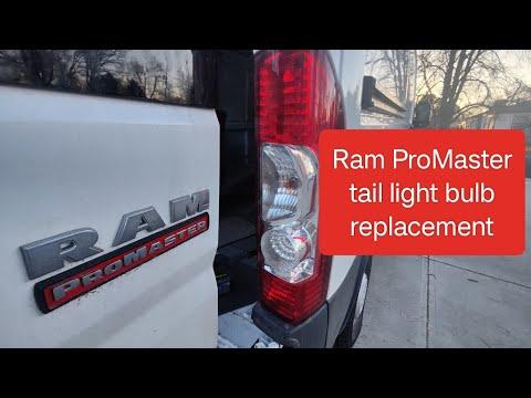 Ram promaster 2016 to 2023 brake light bulb and turn signal replacement.