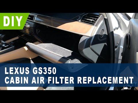 Lexus GS350 Cabin Air Filter Replacement ( 2013 2014 2015 2016 2017 2018 2019 2020 )