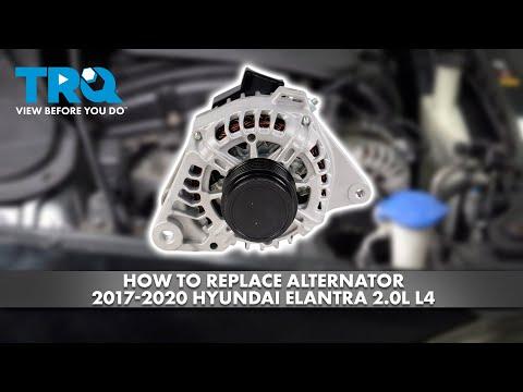 How to Replace Alternator 2017-2020 Hyundai Elantra 2.0L L4