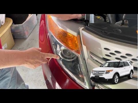 How To Replace Halogen Headlight Bulb On A 2011-2015 Ford Explorer