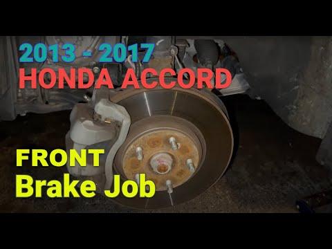 How to Replace Front Brake Pads and Rotors on a 2013-2022 Honda Accord (Trim: EX | Engine: Inline 4 2.4L | Body: Sedan)