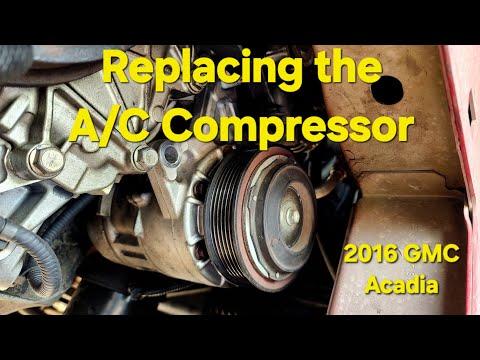How to Replace the A/C Compressor on a 2013-2016 GMC Acadia (R-134a System) (Trim: SL | Engine: V6 3.6L | Body: Sport Utility)