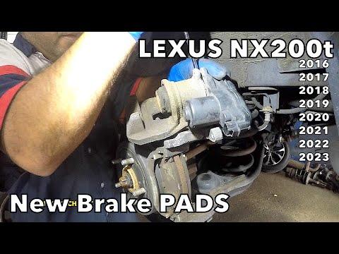 2016 Lexus NX200t rear brake pads change   Lexus or Toyota rear brake service with electric parking