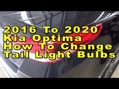 How to Replace Taillight Bulbs on a 2018 Kia Optima (Brake/Turn/Reverse)