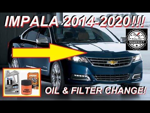 How to Change Oil and Filter on a 2012-2020 Chevrolet Impala 3.6L V6 (Trim: LT | Engine: V6 3.6L)