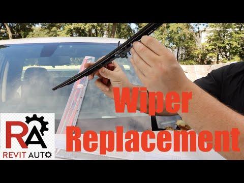 How to replace wiper blades on a 2019 Chevrolet Silverado