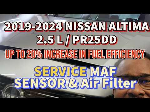 2019-2025 NISSAN ALTIMA SL 2.5L (PR25DD) Replace Mass Air Flow Sensor and Air Filter