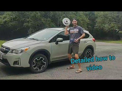 10min brake job 2016 Subaru Crosstrek front pad replacement