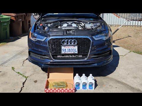 C7 Audi A6 3.0T ZF8 Transmission Fluid And Filter Service