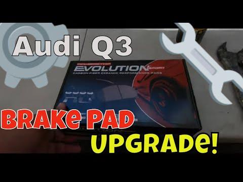 Audi Q3 Front Brake Pad Replacement and Upgrade