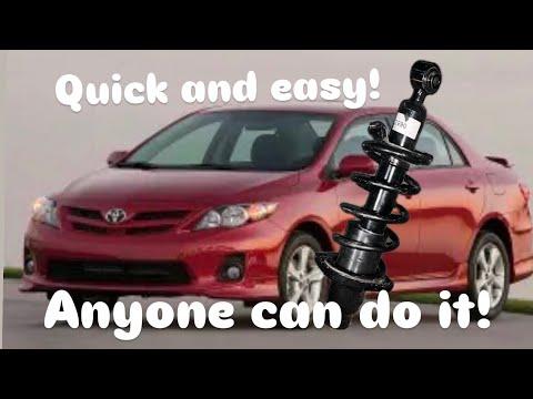 How to Replace Front Struts (and Rear Shocks) on a 2009 Toyota Corolla
