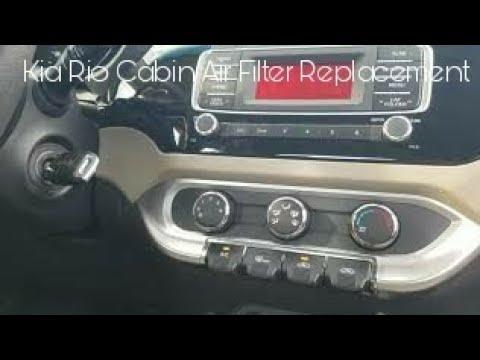 How to Replace the Cabin Air Filter on a 2006-2017 Kia Rio (Glove Box Access)