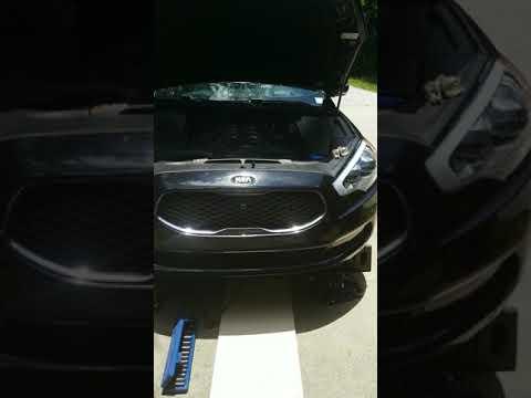 kia k900 v8 oil filter location