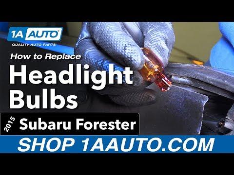 How to Replace Headlight Bulbs 13-18 Subaru Forester