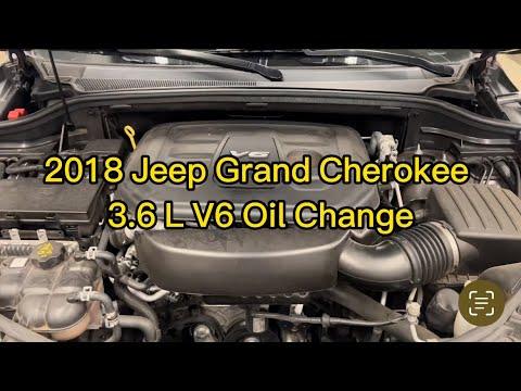 2018 Jeep Grand Cherokee oil and filter change