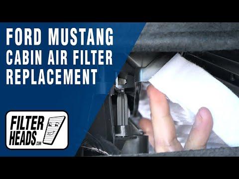 How to Replace the Cabin Air Filter on a 2015-2025 Ford Mustang (Step-by-Step Guide) (Engine: V8 5.0L)