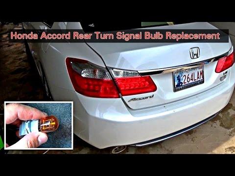 How to Replace Rear Turn Signal Bulb on a 2015 Honda Accord (7440A Amber)