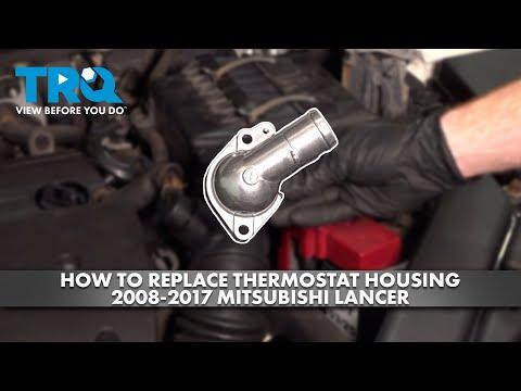 How to Replace the Thermostat on a 2010-2017 Mitsubishi Lancer (Coolant Drain & Bleed) (Trim: GT | Engine: Inline 4 2.4L)