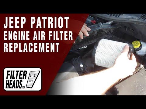 How to Replace Enigine Air Filter 2016 Jeep Patriot L4 2.0L | TA16168, AF3612