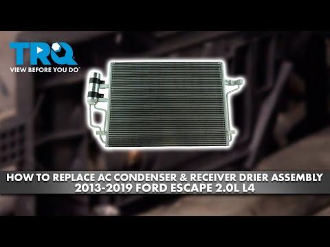 How to Replace AC Condenser &amp; Receiver Drier Assembly 2013-2019 Ford Escape 2.0L L4
