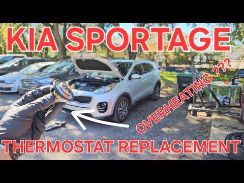 KIA SPORTAGE OVERHEATING - THERMOSTAT REPLACEMENT