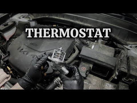 How to Replace E- Thermostat on  2020-2024 KIA TELLURIDE 3.8 GDI | DIY  @WrenchingRyan