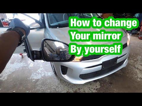 Replacing the mirror on a kia rio