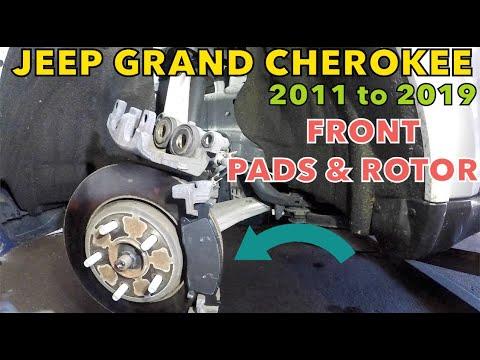 How to replace front brake pads on Jeep Grand Cherokee 2011 to 2019 full guide