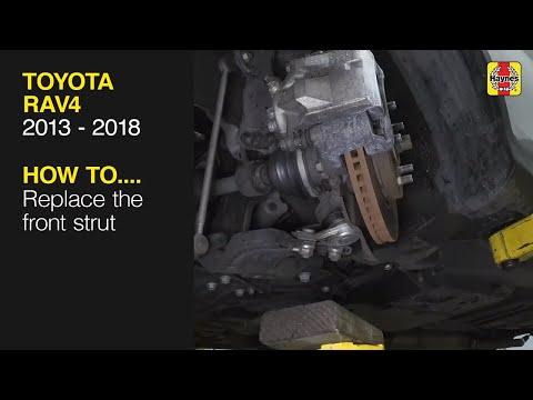 How to Replace the front strut on the Toyota RAV4 2013 to 2018