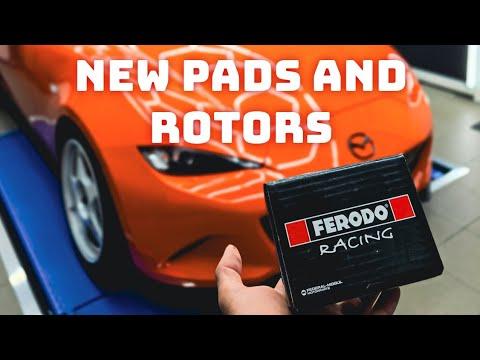 How to install new pads and rotors 2019-2024 Mazda MX5 Miata ND1 ND2 ND3 with Brembos- Ferodo DS2500