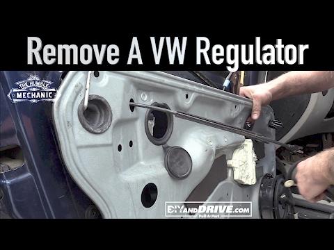 How To Remove a VW Window Regulator ~ Salvage Yard Tips