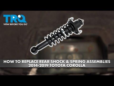 How to Replace Rear Shock &amp; Spring Assemblies 2014-2019 Toyota Corolla
