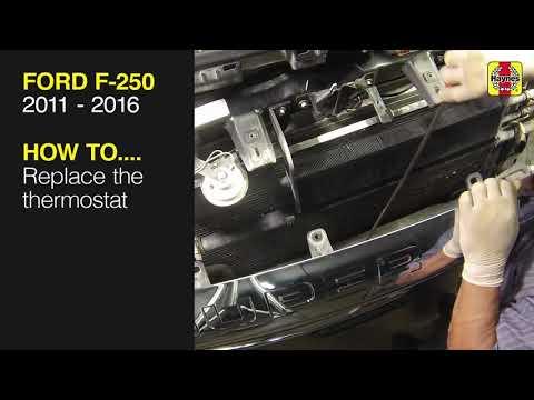 How to Replace the thermostat on the Ford F-250 Super Duty 2011 to 2016