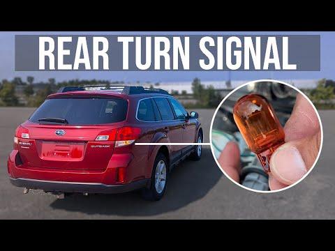 How to Replace Rear Turn Signal Bulb - Subaru Outback (2009-2014)