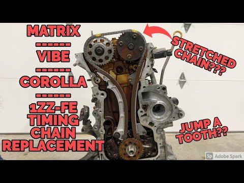 1ZZ-FE 1.8L Timing Chain Replacement How To - For Toyota Matrix, Toyota Corolla, and Pontiac Vibe
