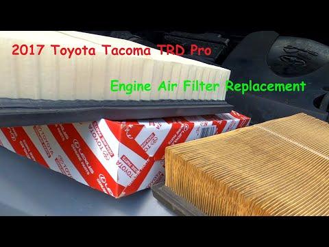 Engine Air Filter Replace: 2017 Toyota Tacoma