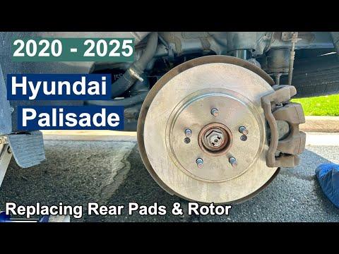 DIY 2020 2021 2022 2023 2024 2025 Hyundai Palisade Replacing Rear Brake Pads &amp; Rotors