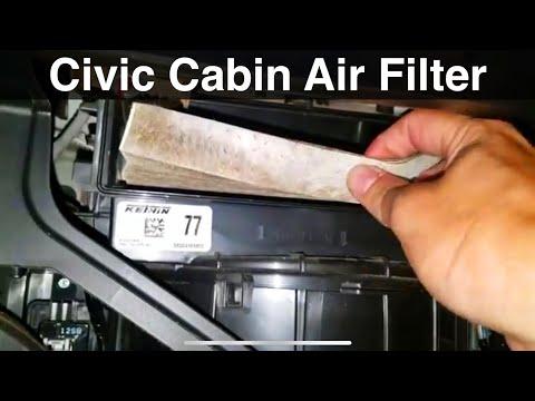 How to Replace the Cabin Air Filter on a 2017-2025 Honda Civic (Behind Glove Box) (Trim: EX | Engine: Inline 4 2.0L)