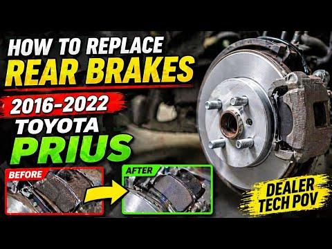 How to Replace Rear Brakes 2016-2022 Toyota Prius: Piston Screw-In Secret (Gen 4)