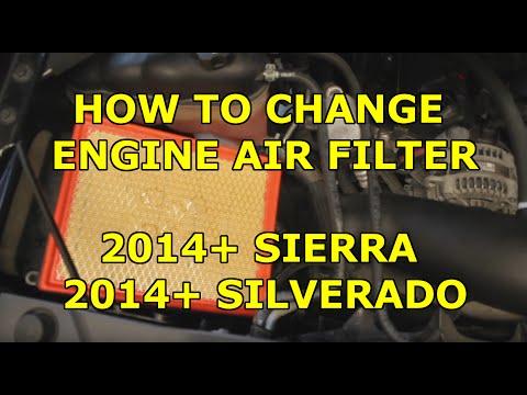 How to Replace the Engine Air Filter on a 1999-2018 GMC Sierra 1500 (Engine: V8 6.2L)